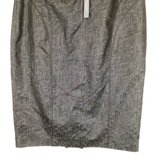 Magaschoni Collection Pencil Skirt Size Small Textured Black NWT Knee Length - Picture 3 of 8